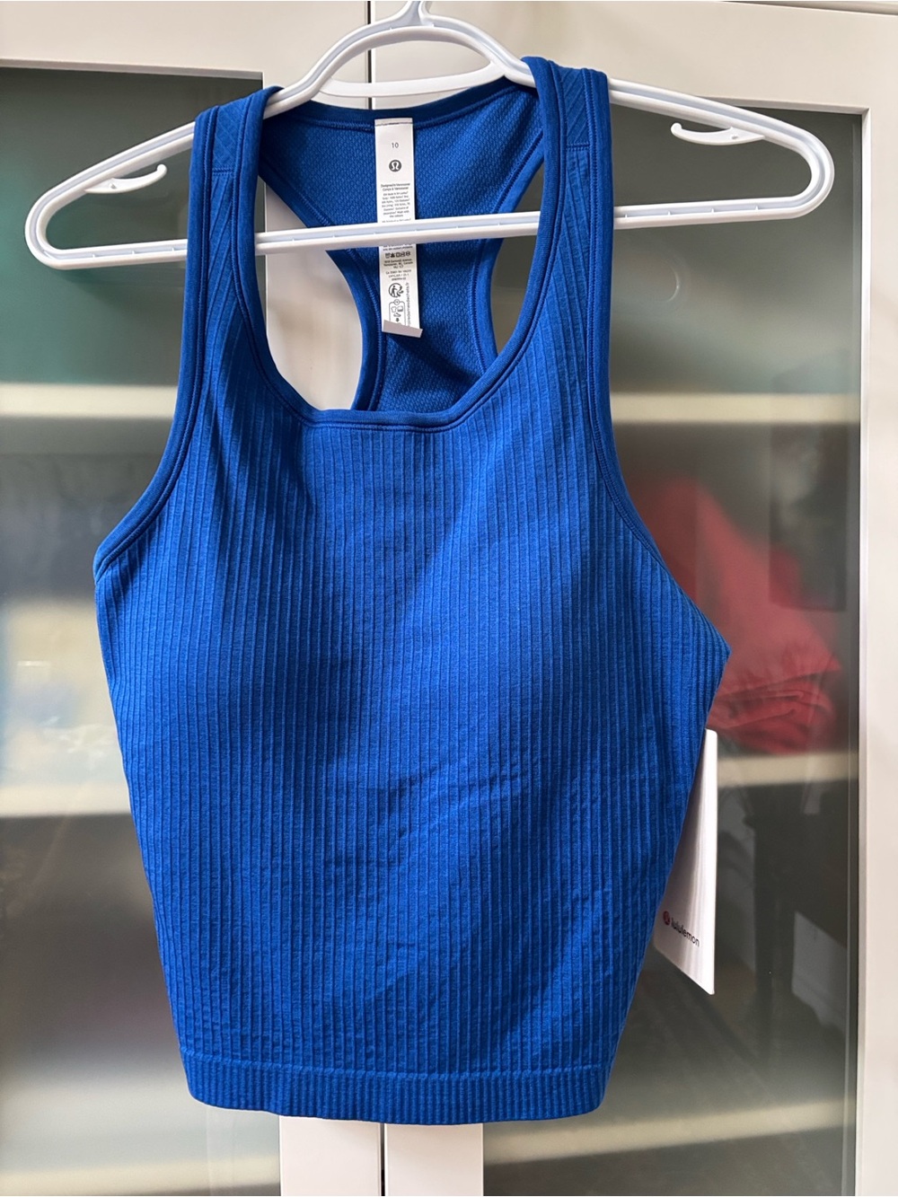 Lululemon Ebb To Street Tank Cropped SZ 10 Galactic Blue NWT💙💙💙